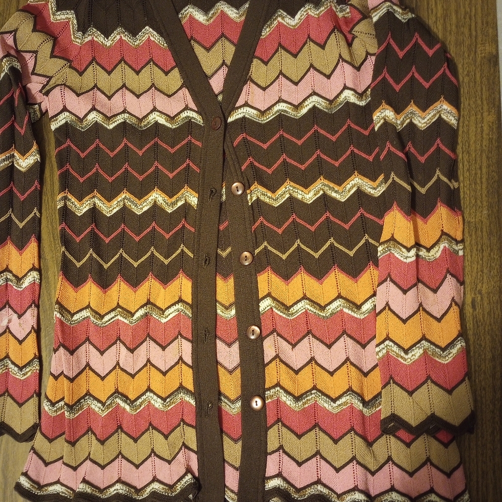 70's-esque cardigan sweater